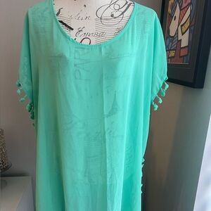 GD Key Mint Green Swimsuit Cover Ups Women’s One Size
